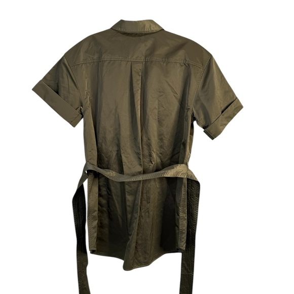 Banana Republic Safari Utility Belted Shirt Jacket Olive Green M NWOT Military - Picture 7 of 16